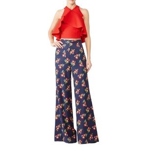 Jill Jill Stuart Floral Print Jacquard pants size medium